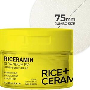 Korean Skincare Riceramide Glow Serum Pads